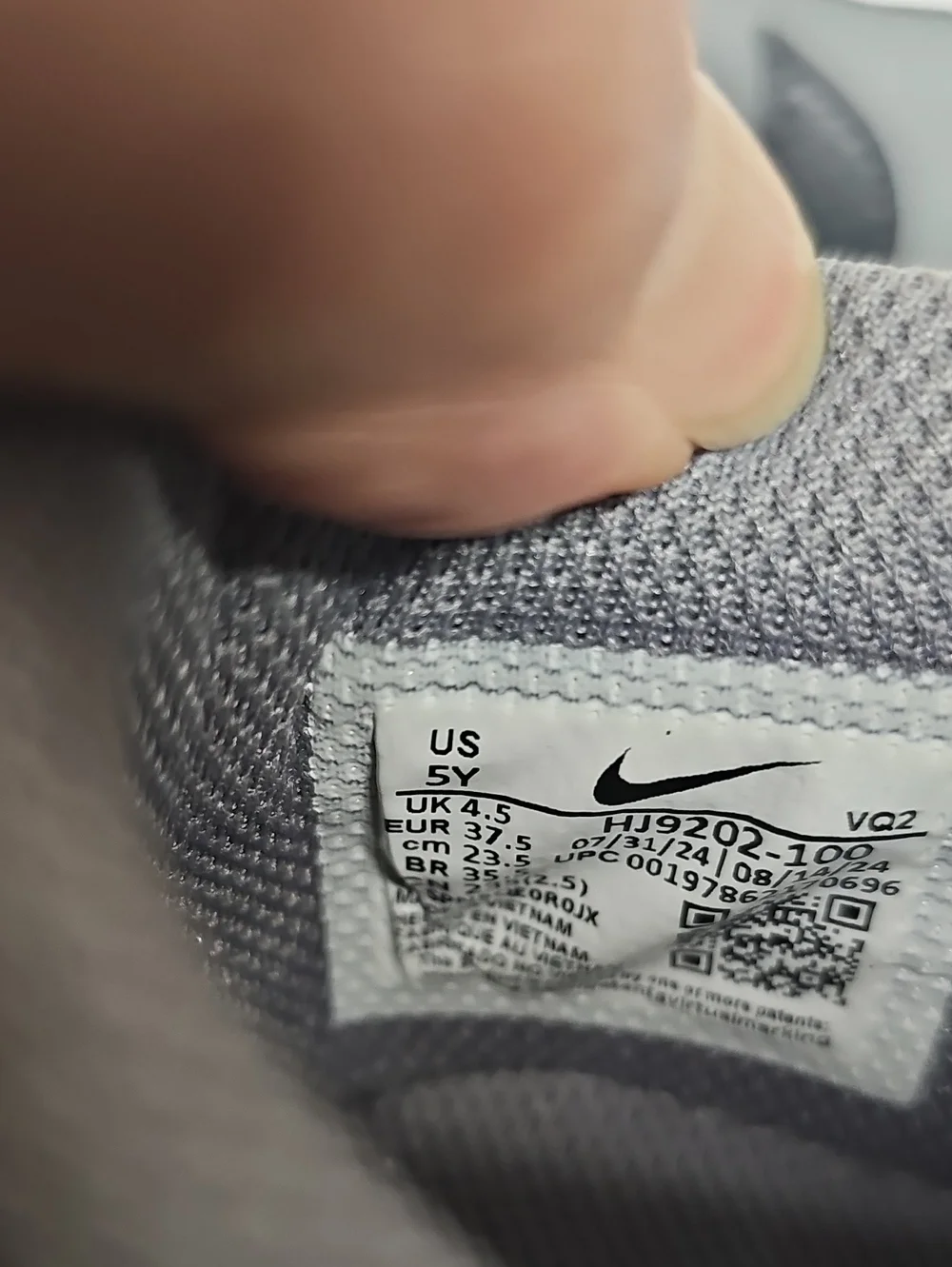 NIKE DUNK LOW SMOKE GREY YOUTH SNEAKERS BFPM-06-086 - Picture 10 of 10
